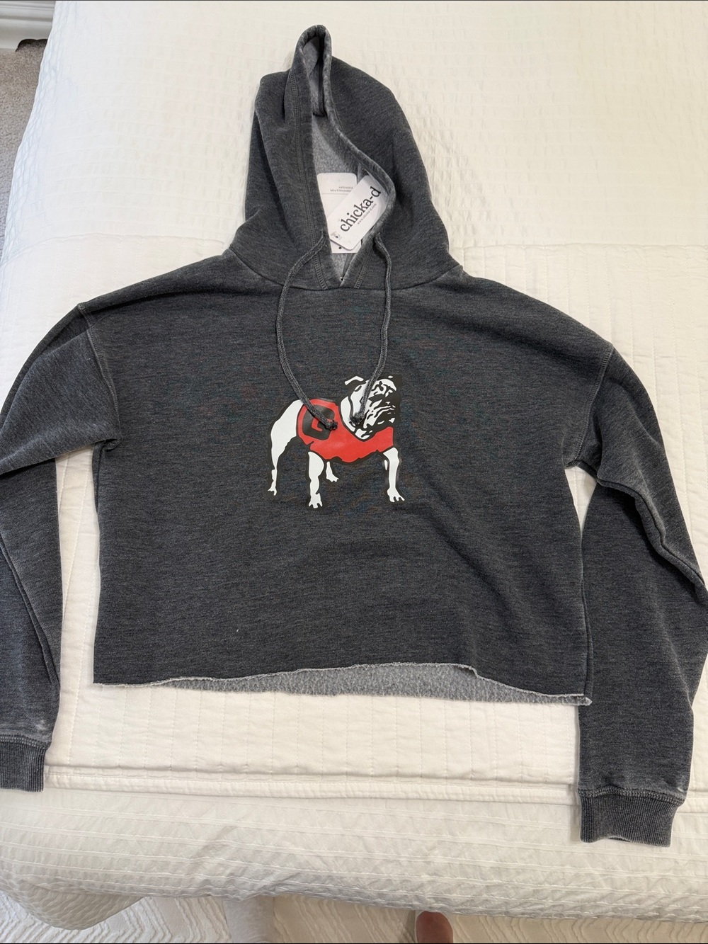 UGA Cropped Hoodie